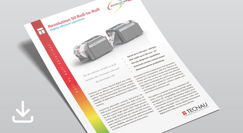 Revolution 50 Roll-to-Roll product brochure