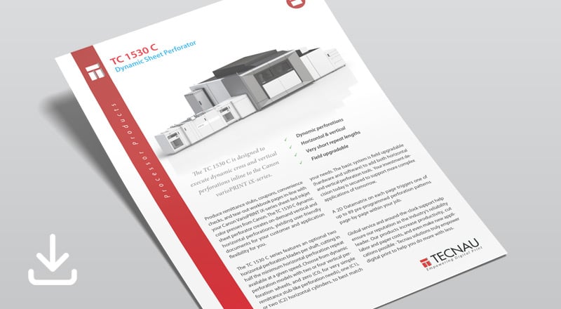 Sheet Perforator TC 1530 C Product Brochure