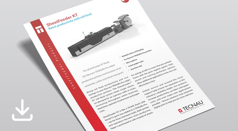 Sheetfeeder KT product brochure