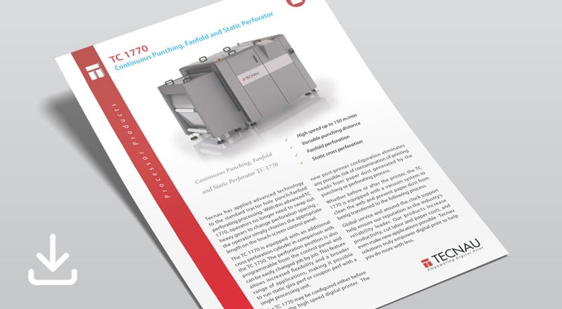 Static Fanfold Perf & Punching TC 1770 HS product brochure